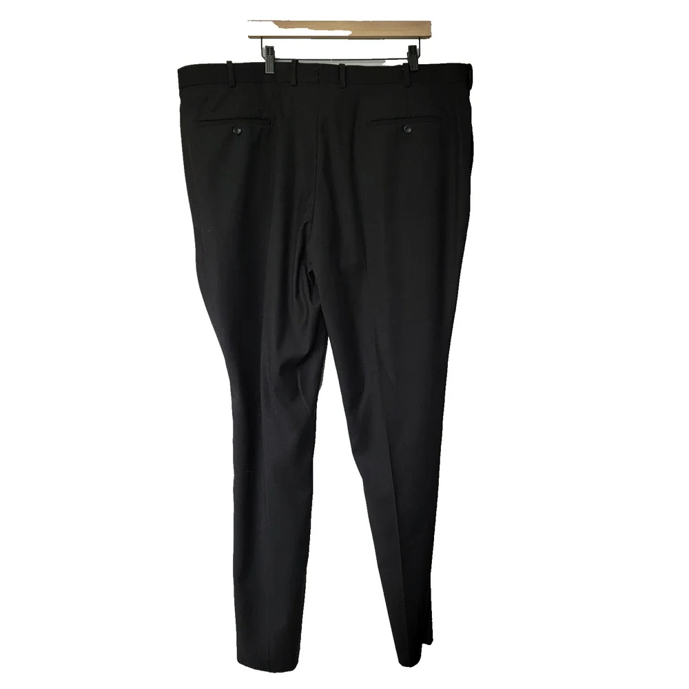 Caravelli Black Dress Pants 46W x 34L Business Career Professional Work NEW NWT